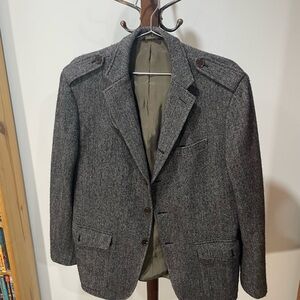 Gray Tweed Blazer banana republic